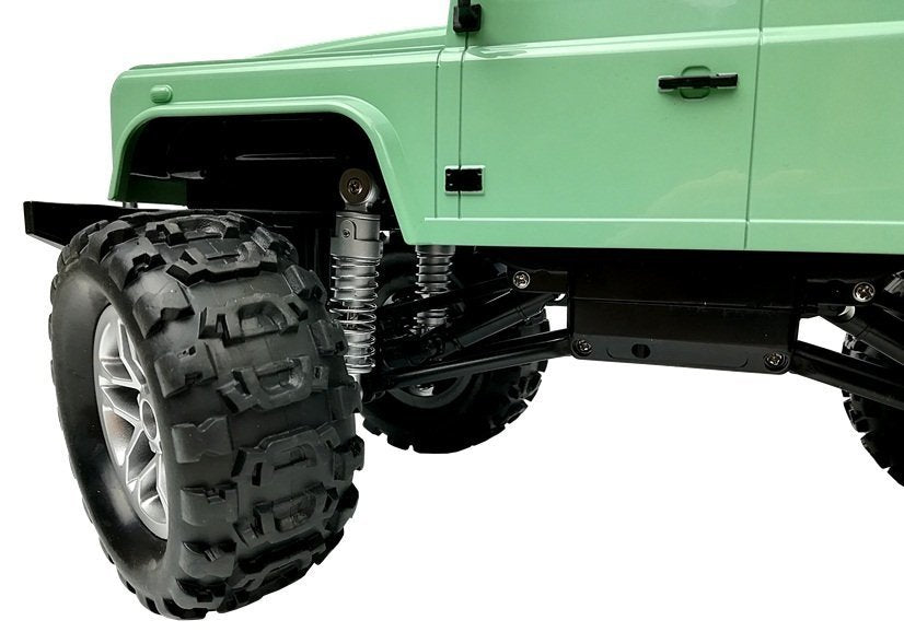 Remote Control Car Jeep R / C Green 7.5 Km / H 1:14 2.4g