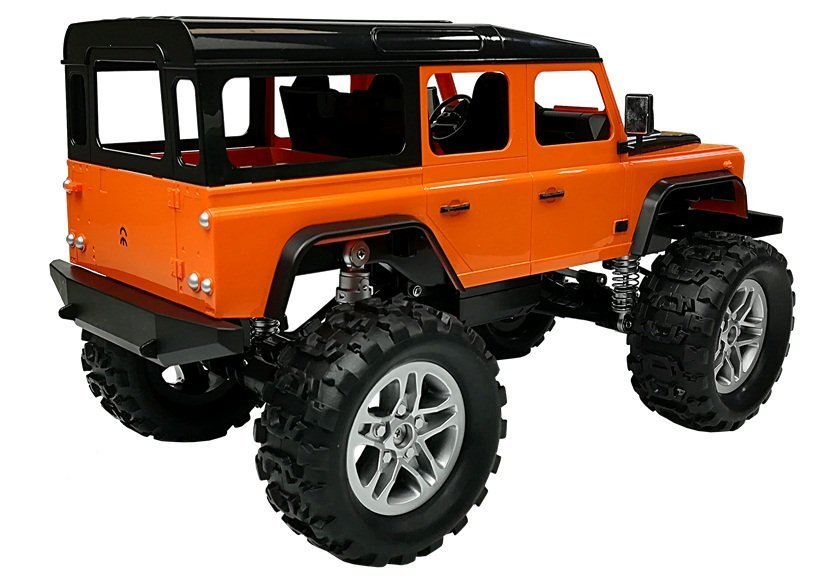 Remote Controlled Car Land Rover Defender R/c Orange 1:14