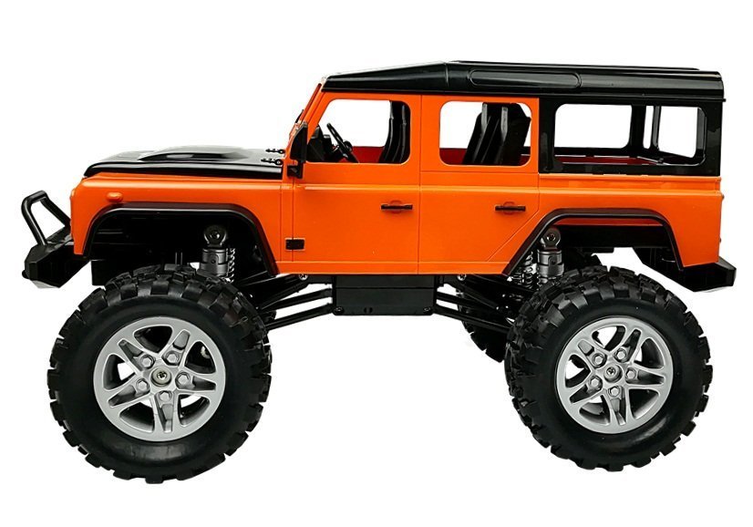 Remote Controlled Car Land Rover Defender R/c Orange 1:14