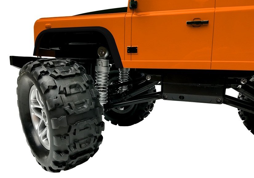 Remote Controlled Car Land Rover Defender R/c Orange 1:14