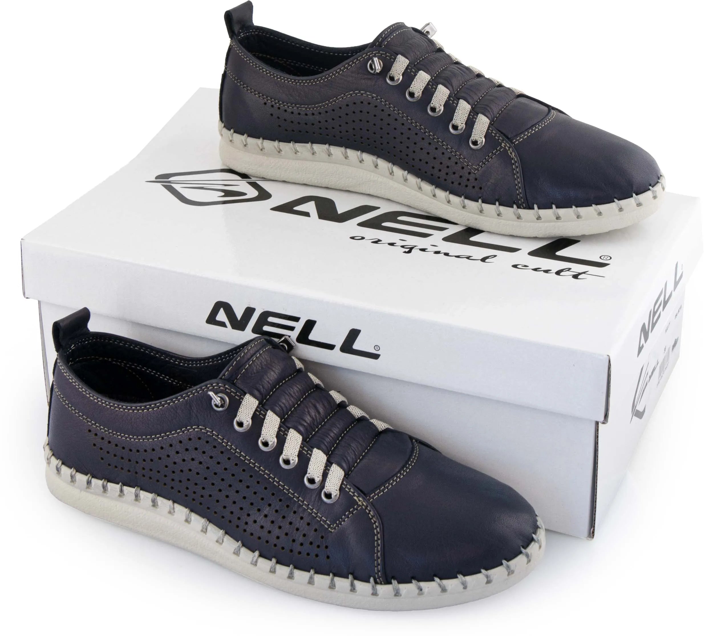 Women's Leather Shoes Nell Perform Navy