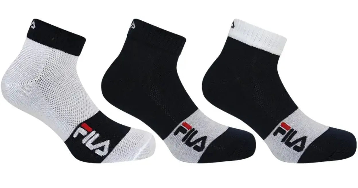 Fila Sokker 3-pak Quarter White-marine 43-46