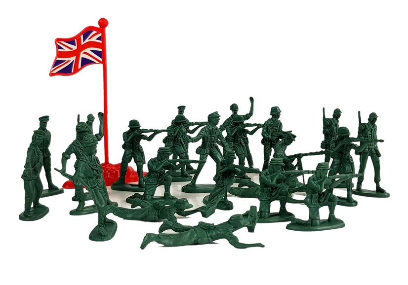 Large Military Military Set 100 Pieces Soldiers Flags