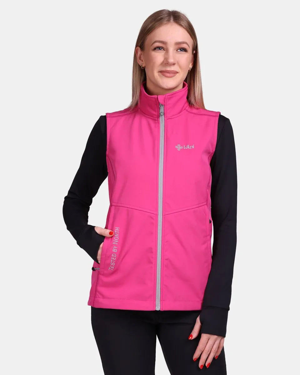 Colete softshell feminino kilpi solo-w rosa 40
