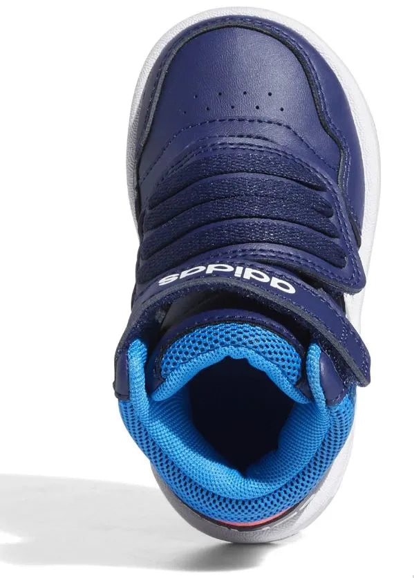 Calçados infantis Adidas Hoops Mid 3.0 tênis azul júnior