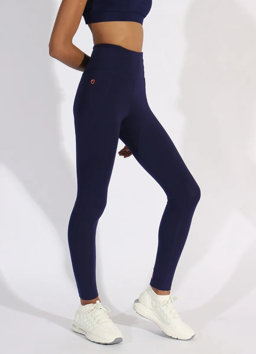 Legginsy damskie Playerlayer Eco Legginsy Granatowe