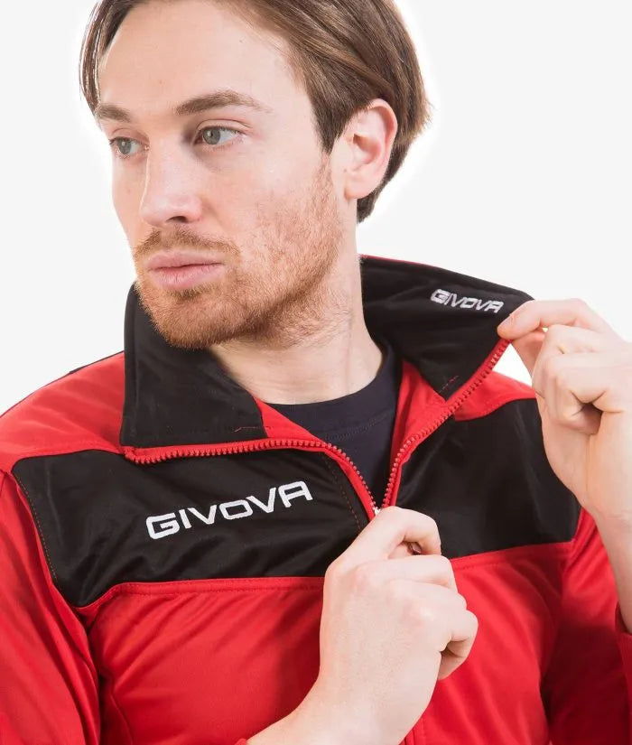 Zestaw sportowy givova visa triacetato czerwono/czarny 4 szt