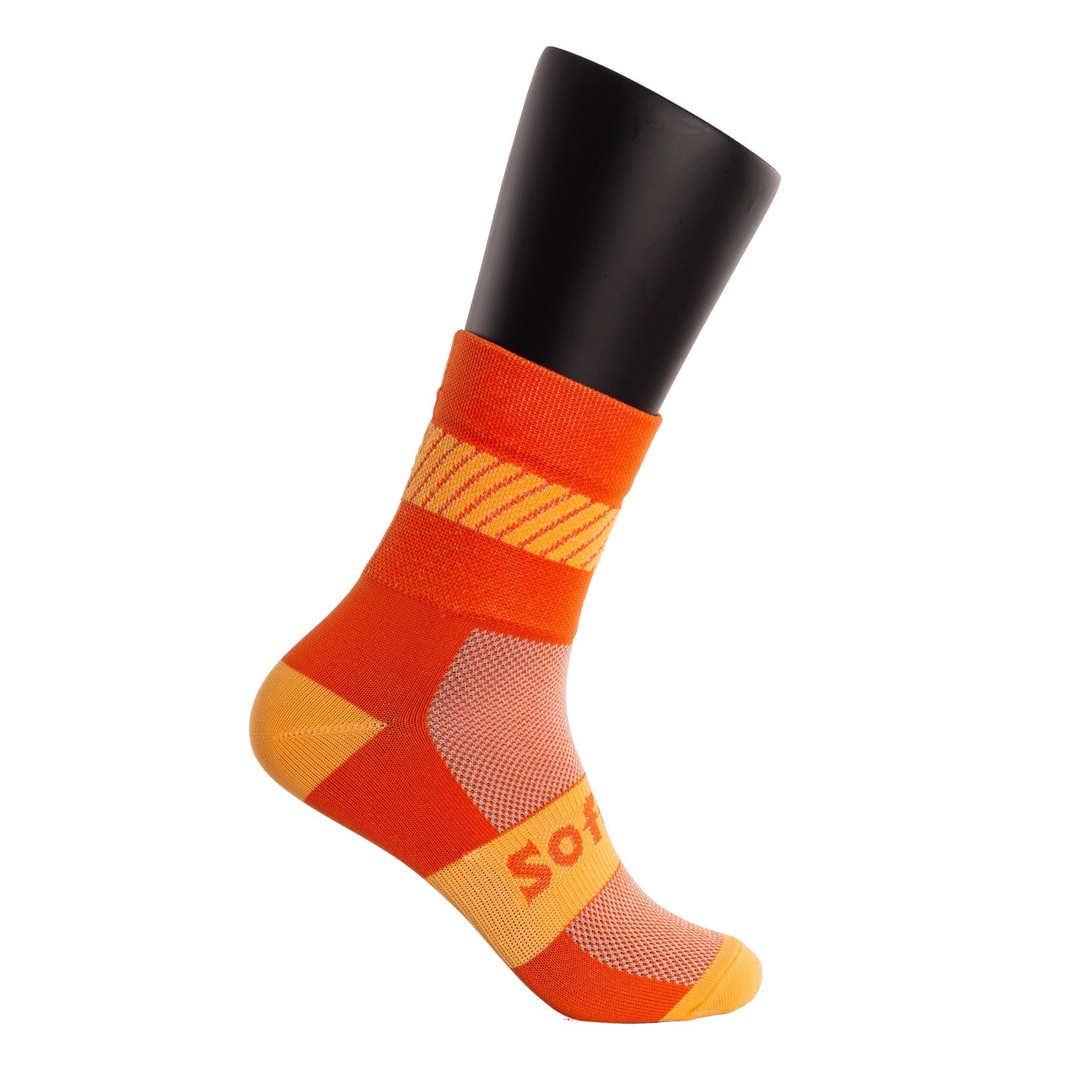 Calcetines Softee Walk Light Altura Media Naranja Fluor 35-38