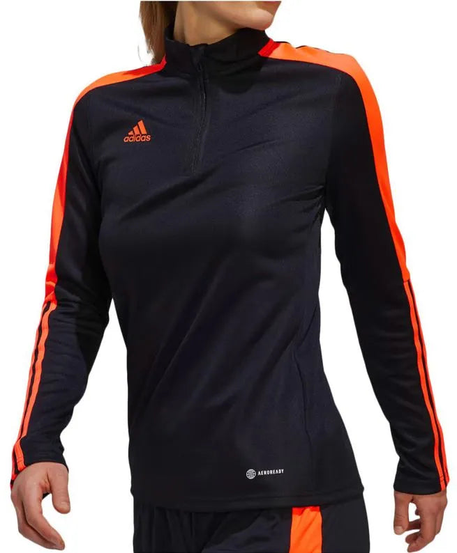 Adidas Wms Tiro Ls Sweater Black-app Solar Red Black