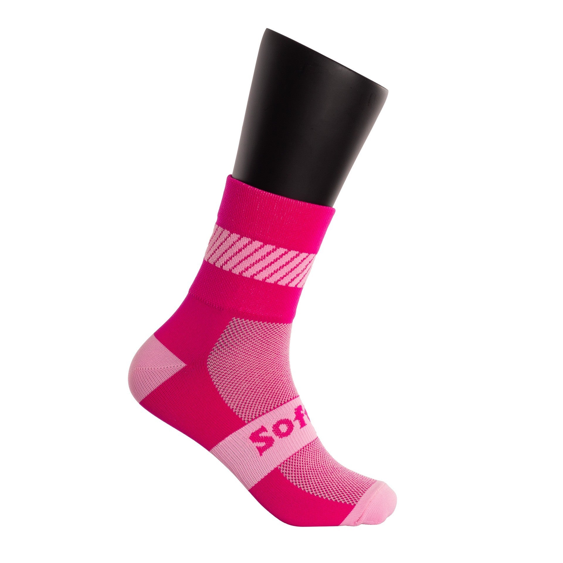 Socks Softee Walk Light Medium Height Rosa Flúor 35-38