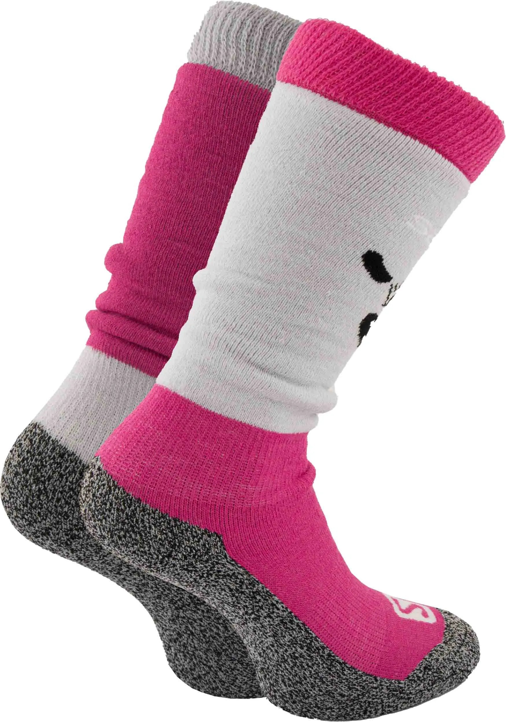 Salomon jr diablo m 2-pak szary/różowy róż 23-26