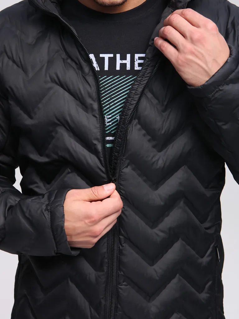Herren Winterjacke Loap Itemo Schwarz