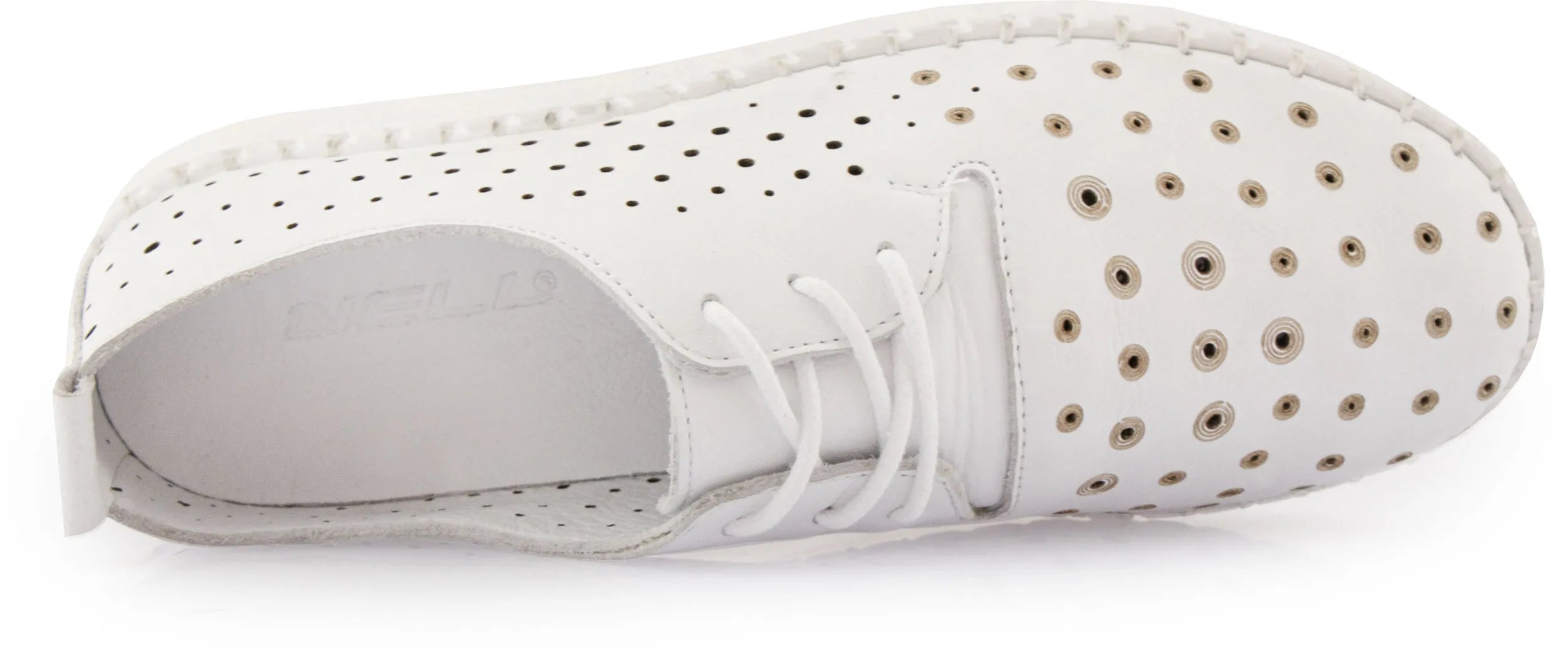 Chaussures d'été en cuir pour femmes nell blanc 37