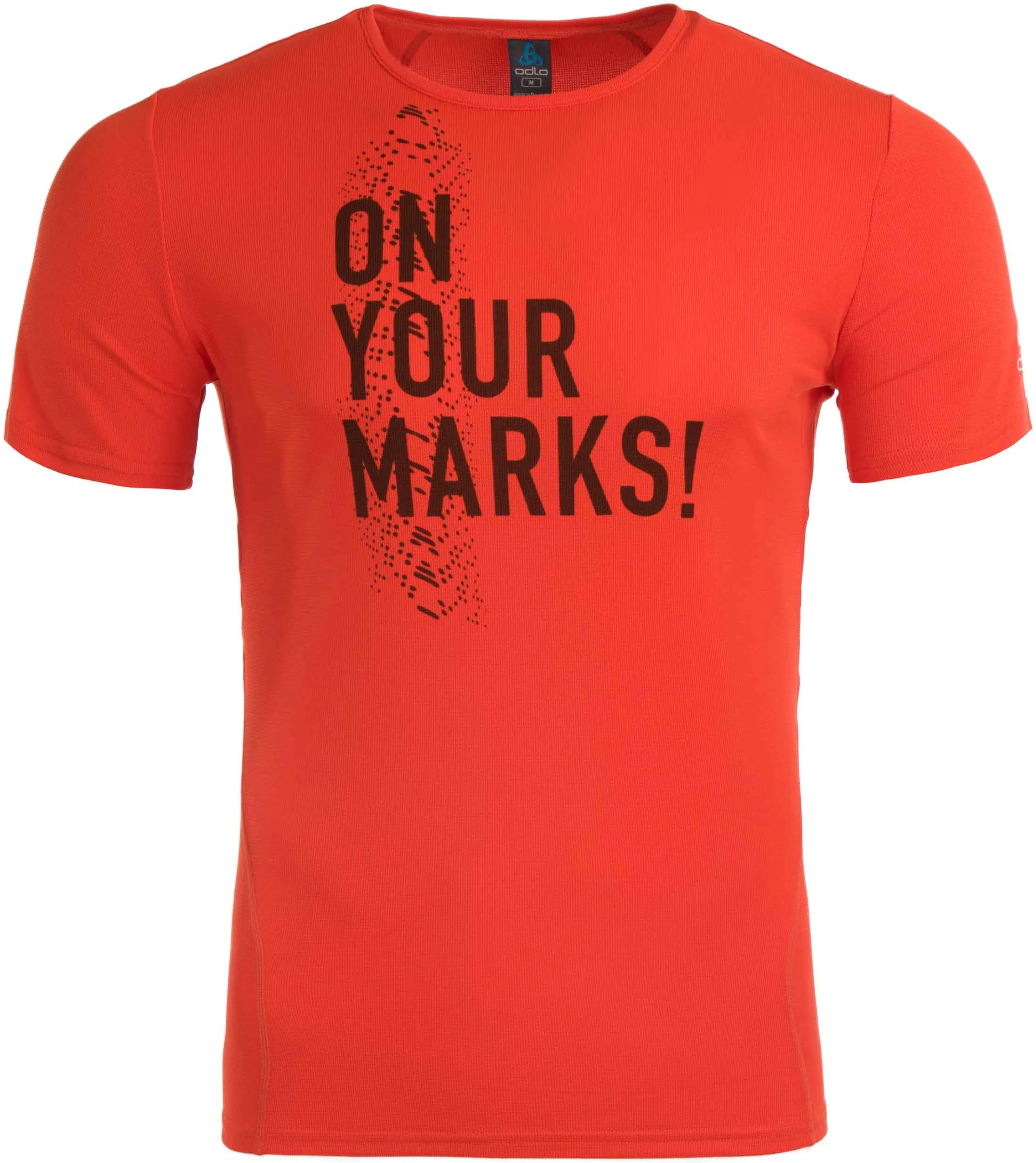 Camiseta masculina odlo gola redonda imperium laranja s