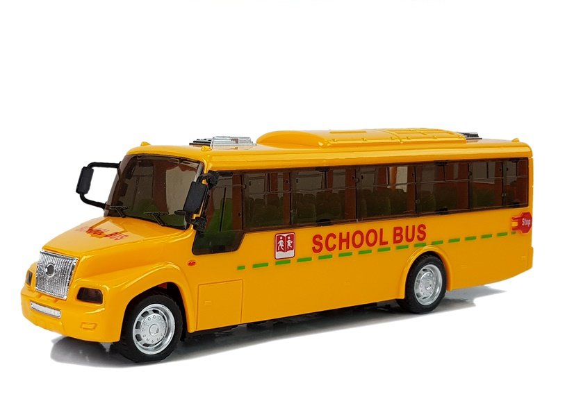 Spring Drive School Bus. Lights And Sounds. Opening Doors