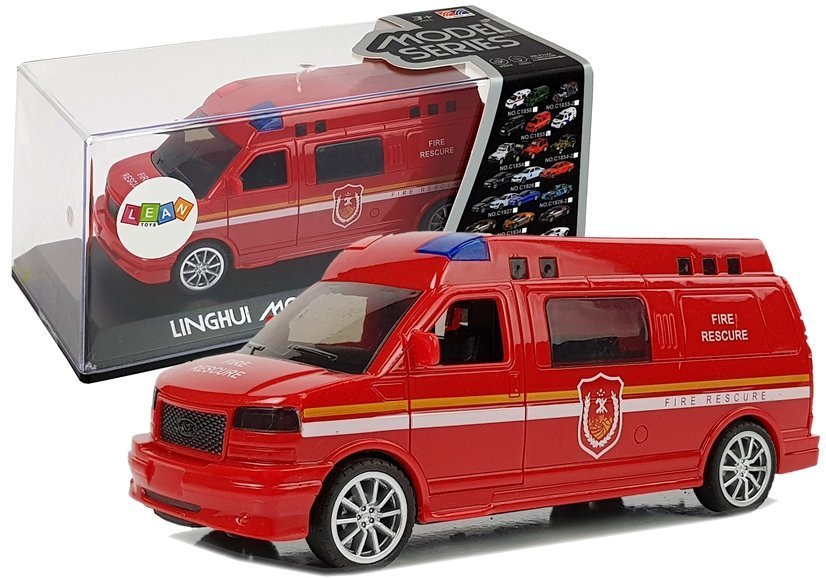 Feuerwehrauto mit Kordelzug, Licht und Ton