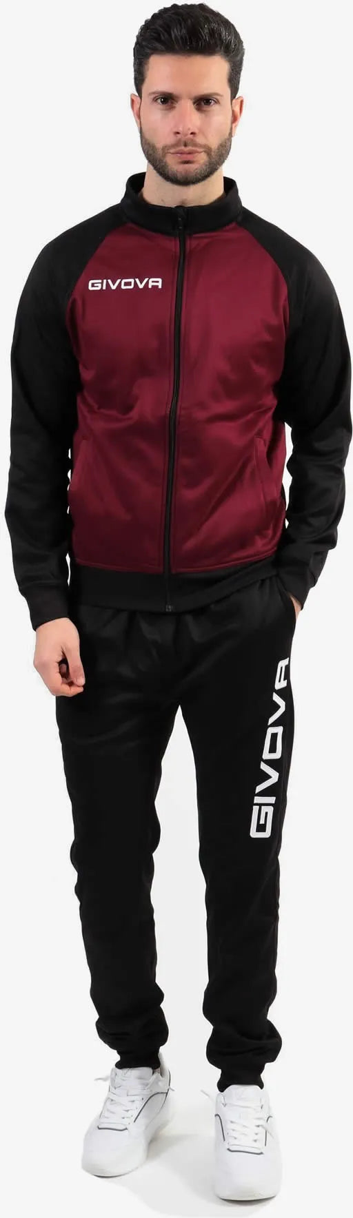 Sportovní set Givova Cuba Burgundsko-černý