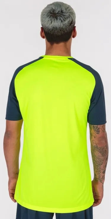 Joma academy iv fluor jaune-marine chemise de sport xs