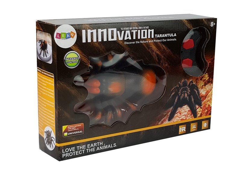 Huge Battery-operated Spider Remote Controlled R / C Black-orange