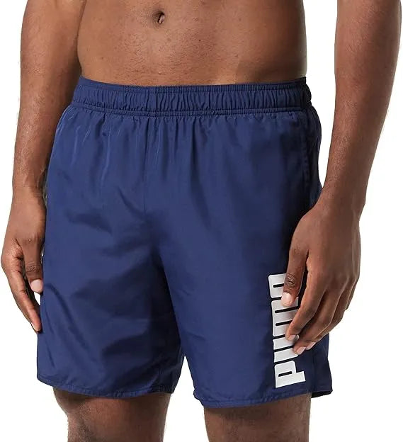 Puma Heren Swim Mid Marineblauwe zwemshort