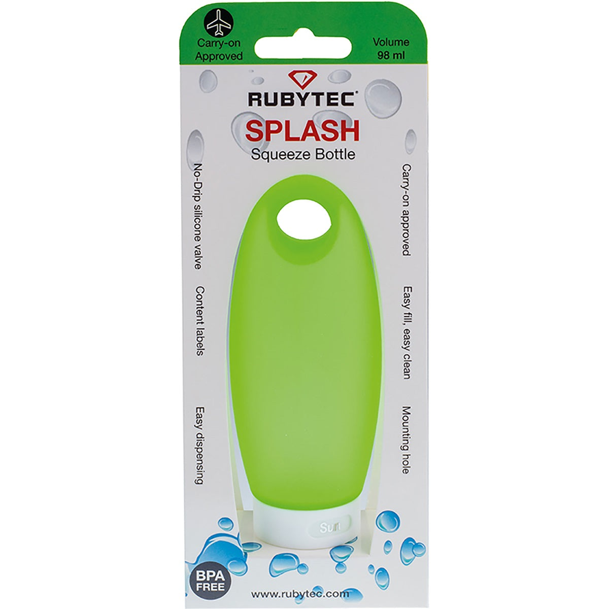 Garrafa Rubytec Splash Squeeze verde