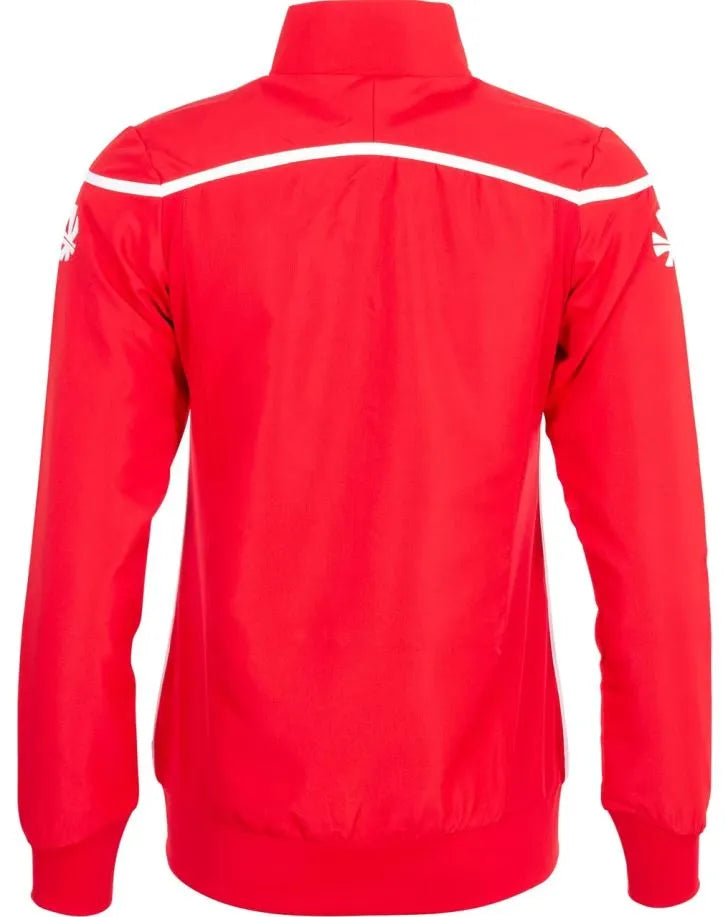 Chaqueta reece varsity roja-blanca para mujer rojo xs