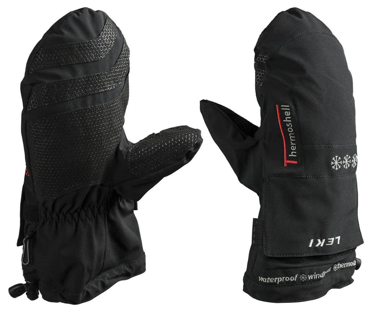 Clúdaíonn Glove Sciála Leki Thermoshell Dubh