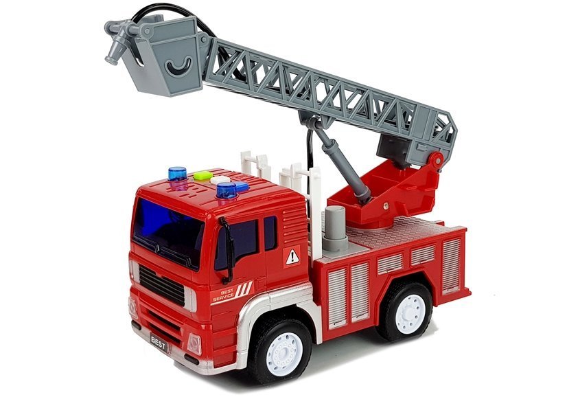 Fire Engine With Pull Ladder Red 1:20 With Sound