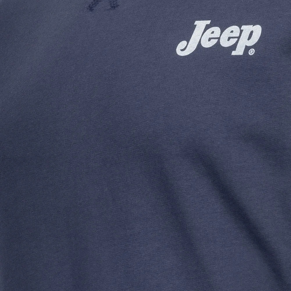 Jeep Herren Bomber-Sweatshirt, Blau, 2XL