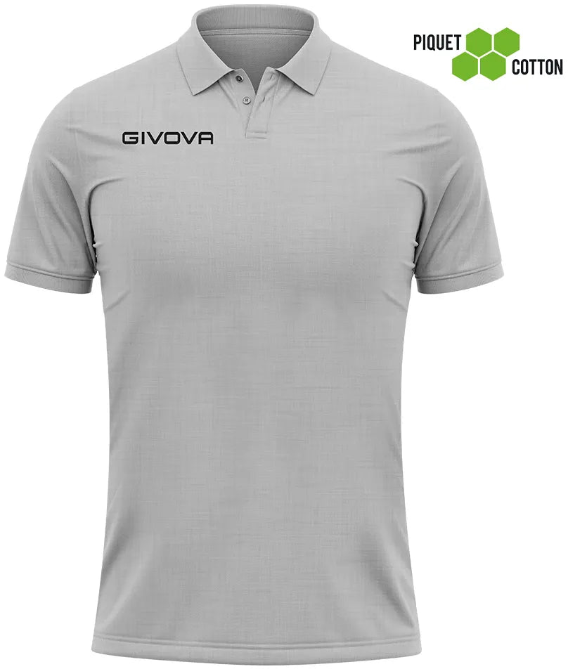 Poloshirt Givova Polo Cotone Piquet Sommerblau