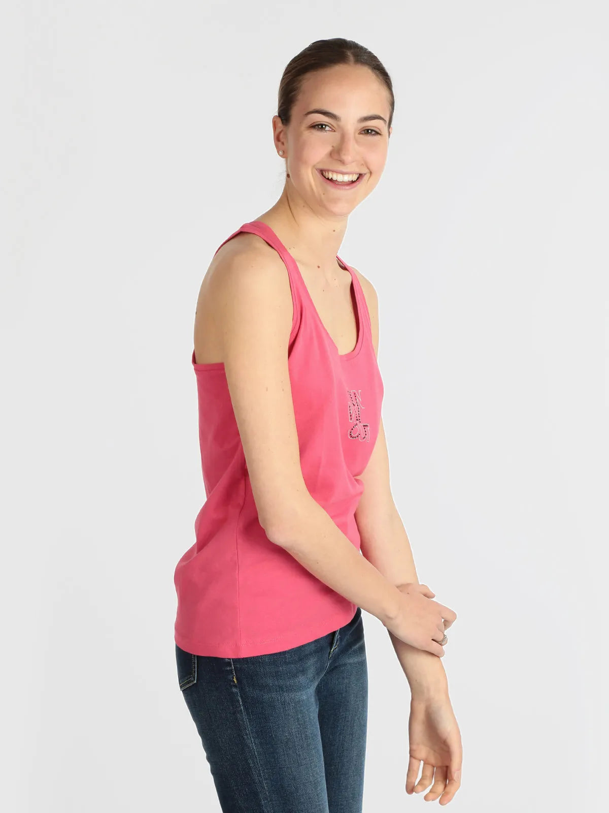 Canotta da donna atletica. dpt chloe rosa fucsia xl