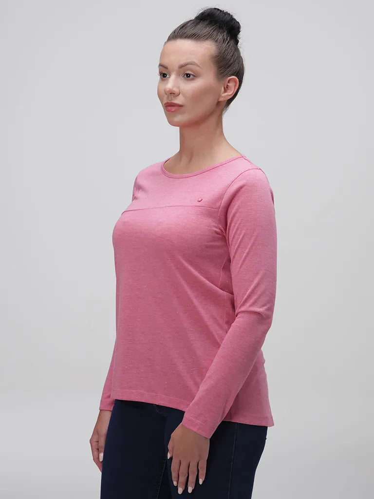 Camiseta feminina loap bavaxa rosa l