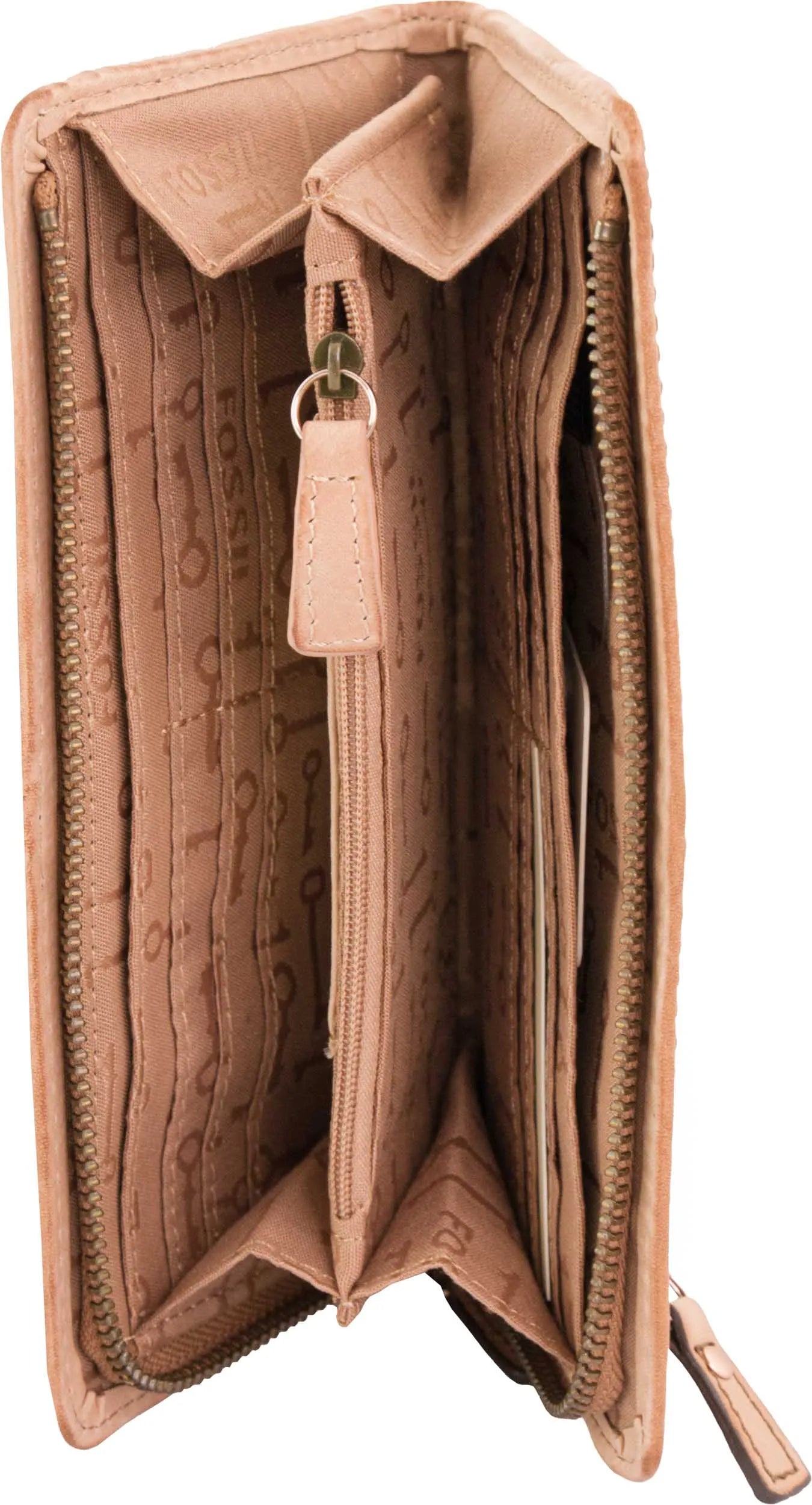 Damen Geldbörse Fossil Leder Geldbörse Maddox Braun Braun