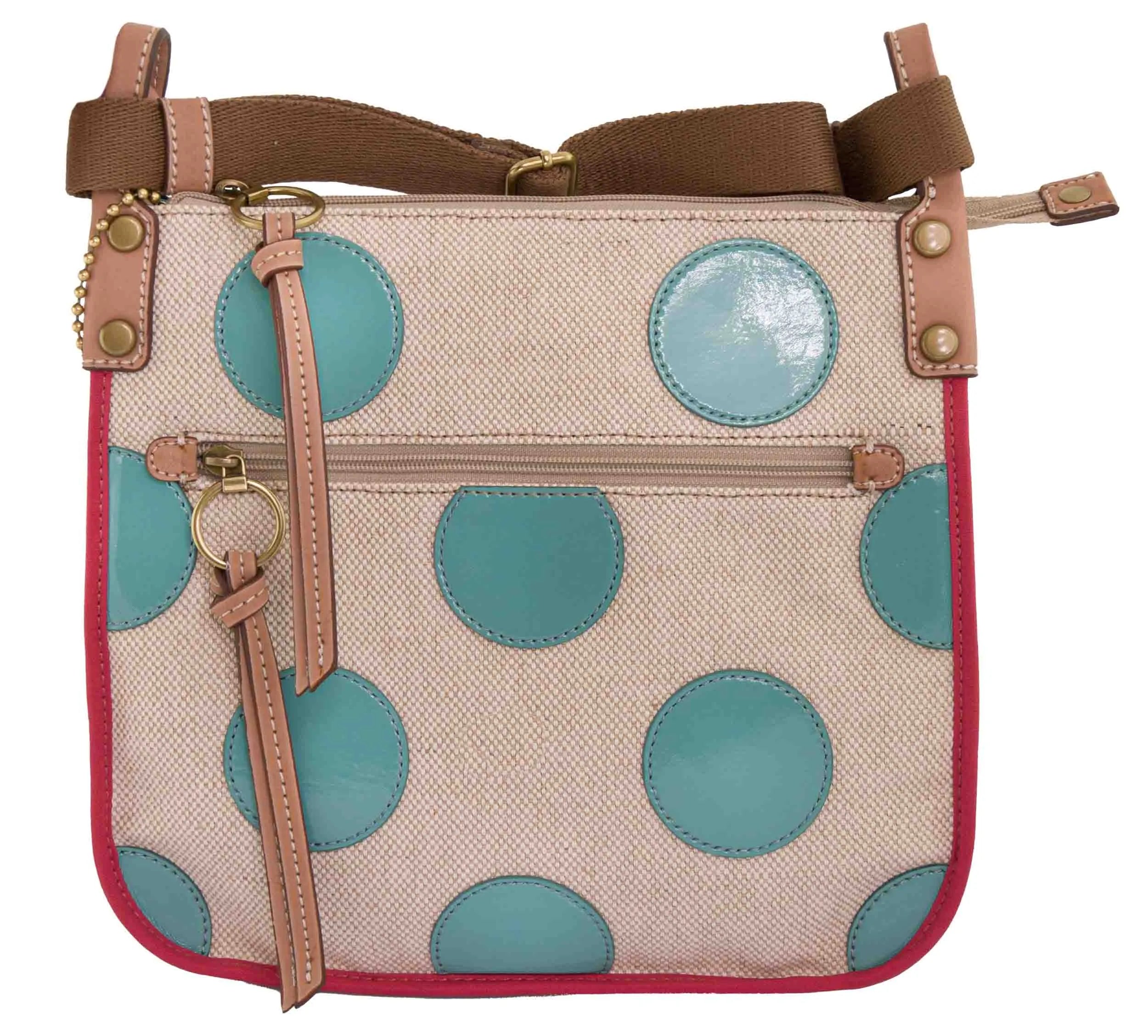 Kézitáska Fossil Wmns válltáska Key-per Crossbody Aqua Beige