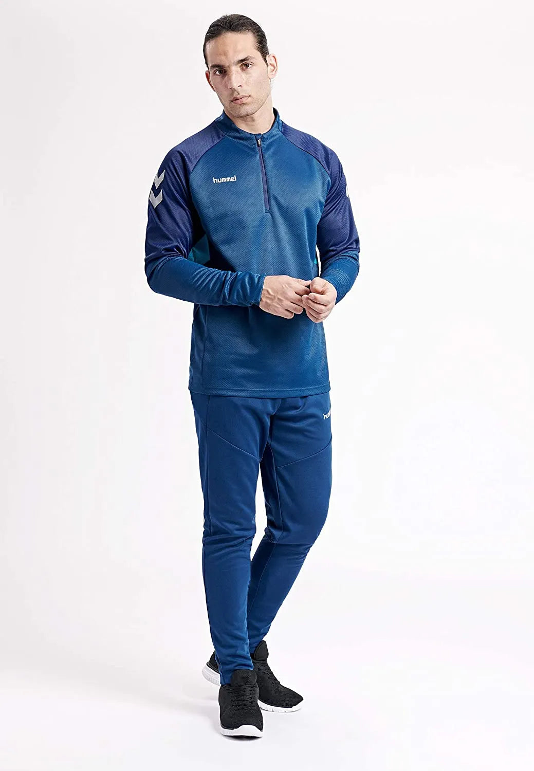 Hummel Tech Move-sweatshirt met halve rits voor heren Blue2 Blue