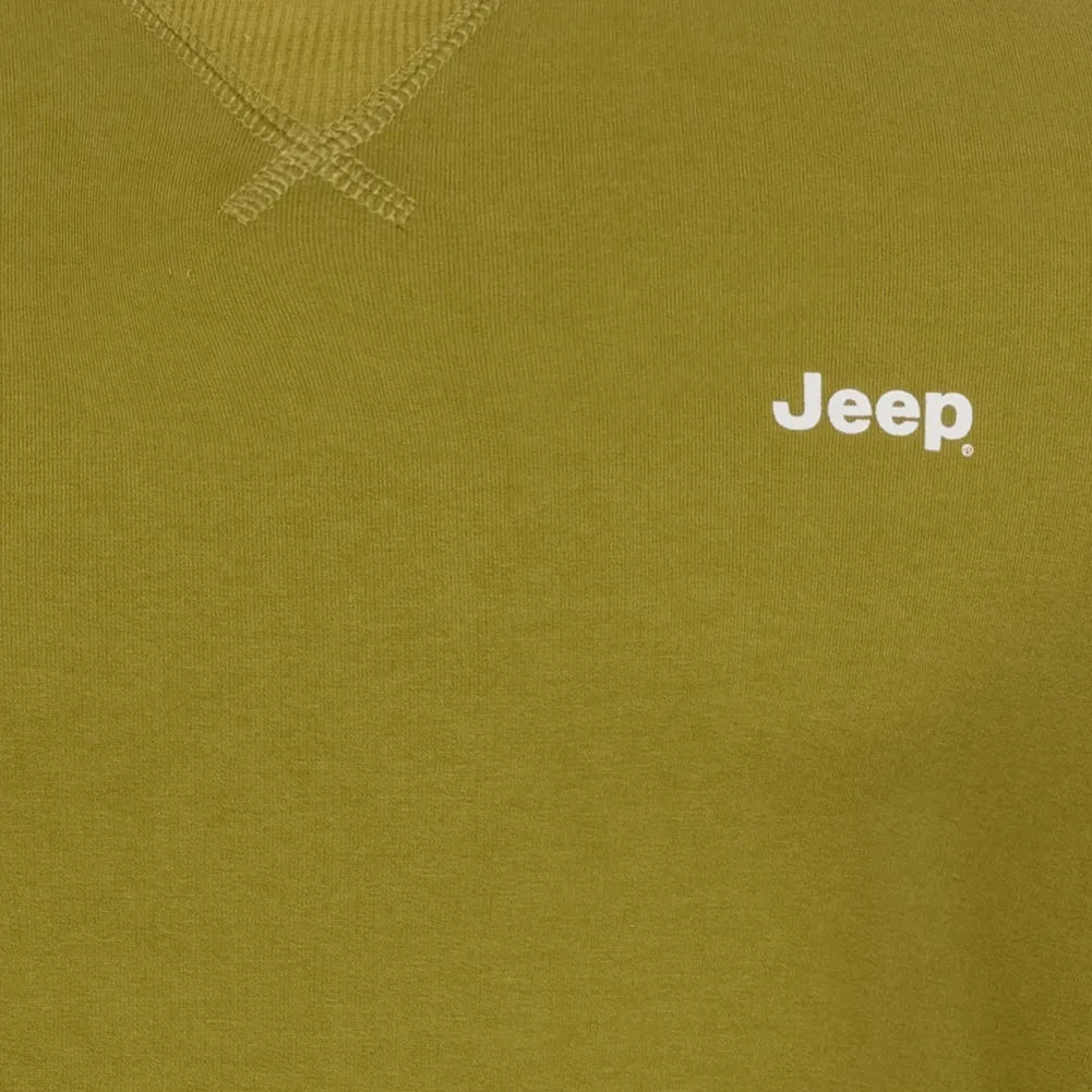 Jeep pánska mikina s okrúhlym výstrihom zelená 2xl