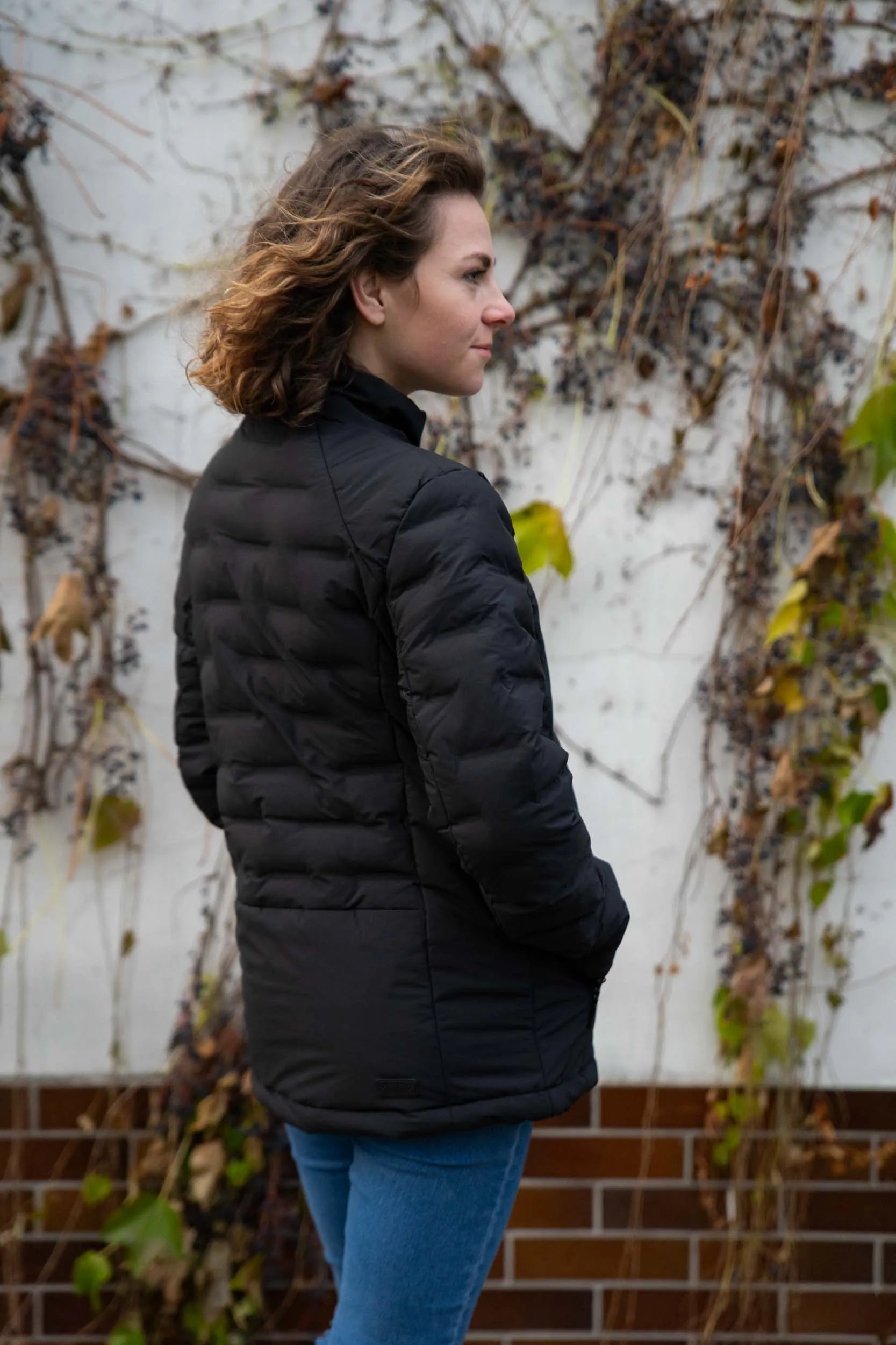 Jaqueta de inverno feminina Kjelvik Sitaa preta
