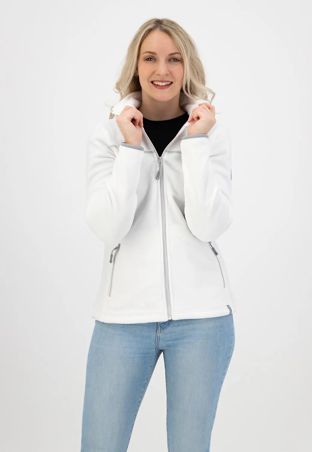 Dame fleece sweatshirt Kjelvik Polar Danique Hvid