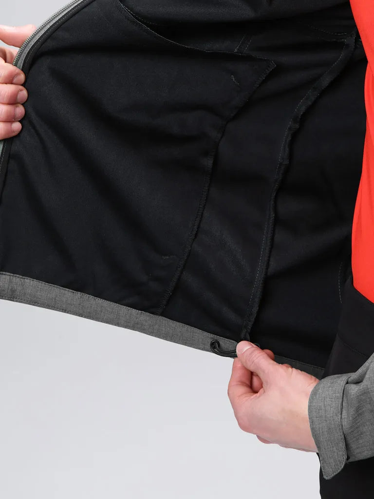 Herre Softshell Jakke Loap Ladan Gry-blk Grå