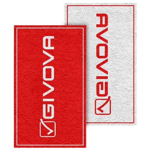 Serviette Coton Givova Rouge Blanc Rouge