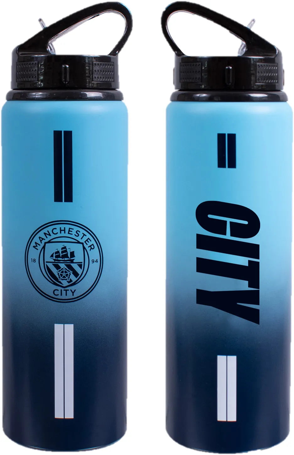 Man City Unisex Mcfc Fw Fade Fles 750ml Marineblauw