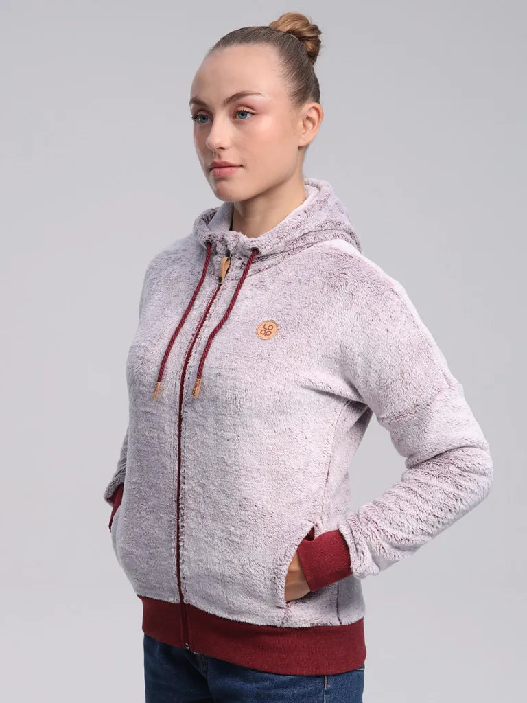 Sweat femme boucle chara rose l