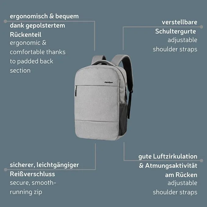 Aspensport Sac à dos 19 L Gris Clair