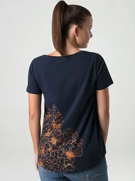 Damen-T-Shirt Loap Abana Blau