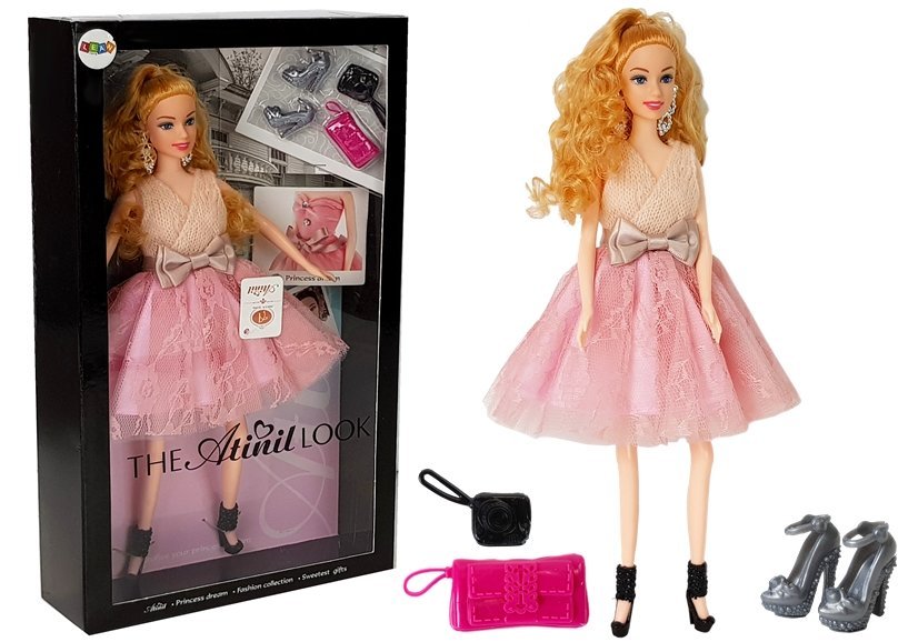 Model Doll Fair-haired 28 Cm Handbag High Heels