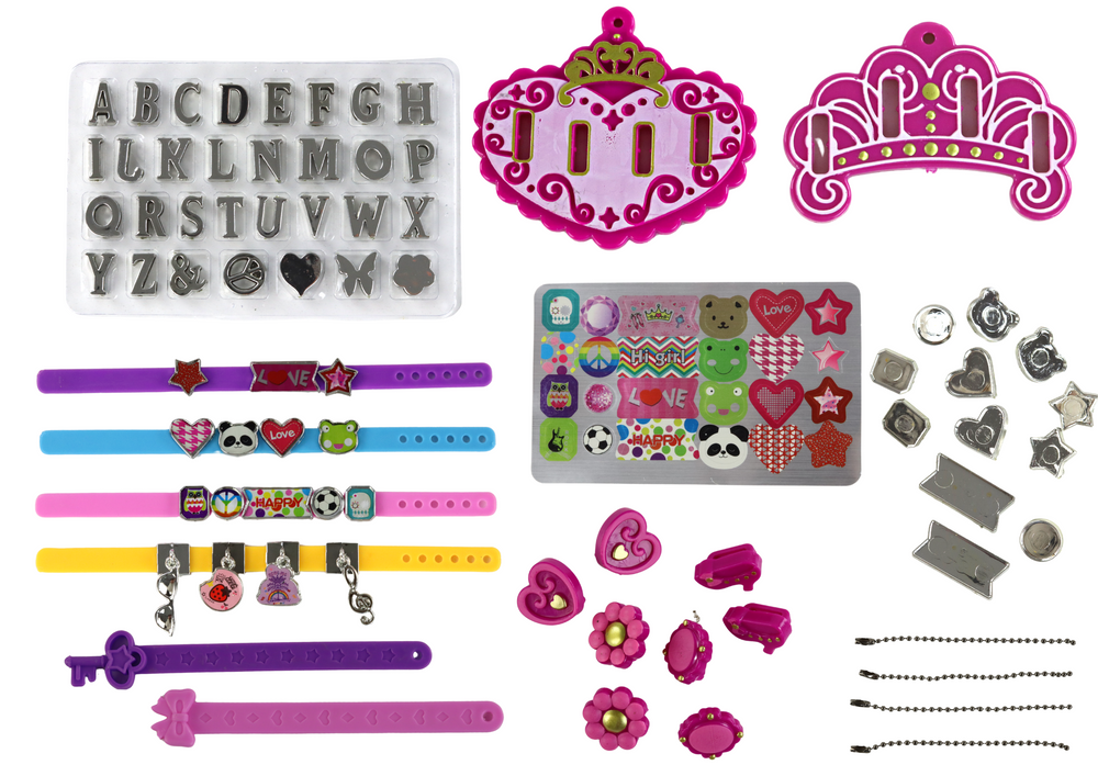 Diy Letters Pendants Bracelet Jewelry Set