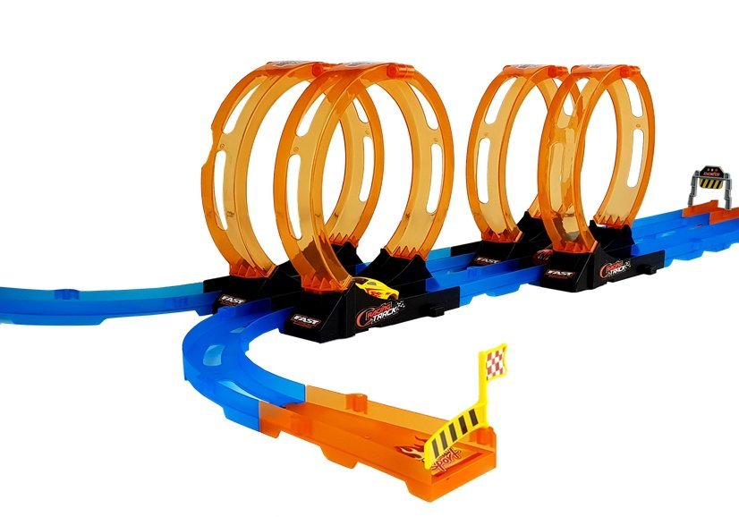 Race Track With 4 Loops Two 181 Cm Cars