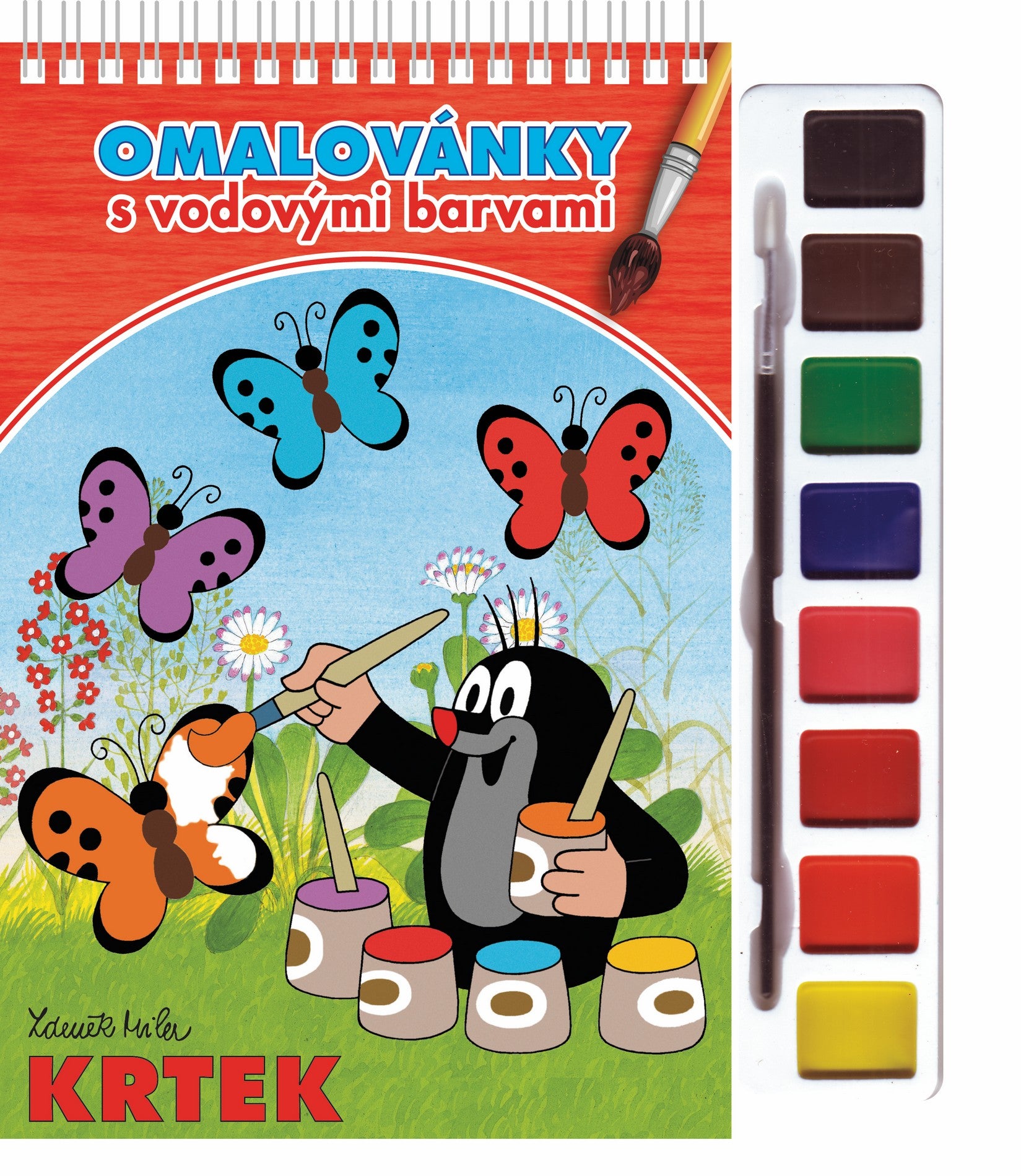 Omalovánky S Barvy A štětcem Krtek