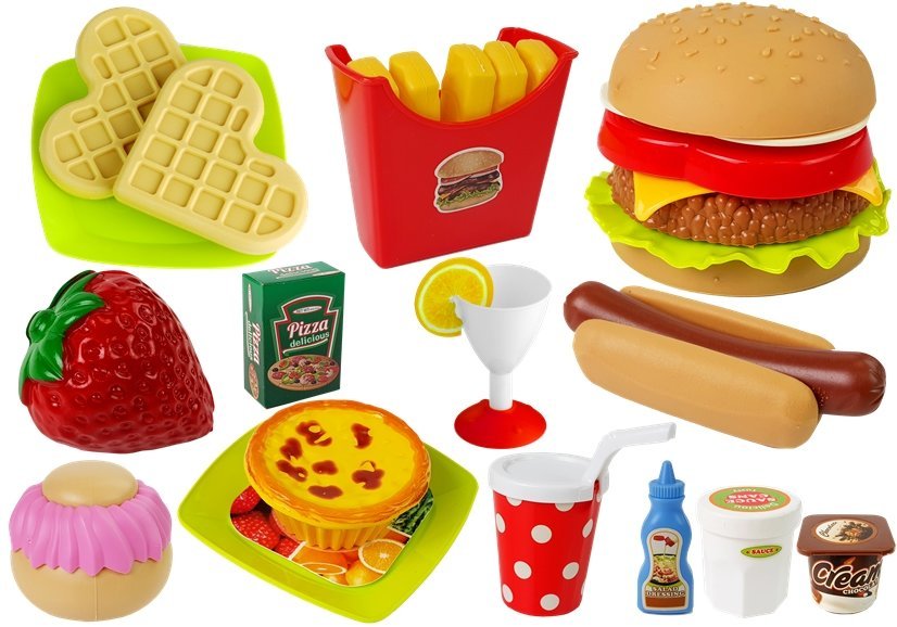Zestaw hamburgerów typu fast food