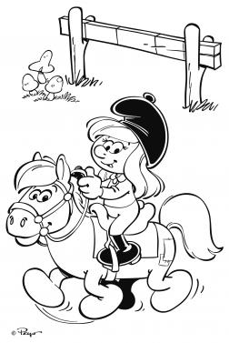 Coloring Book With Paints And A Brush Smurfs 1